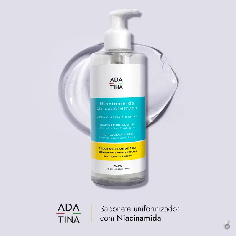 Ada Tina Niacinamide Gel Concentrado - Gel de Limpeza Facial 250ml