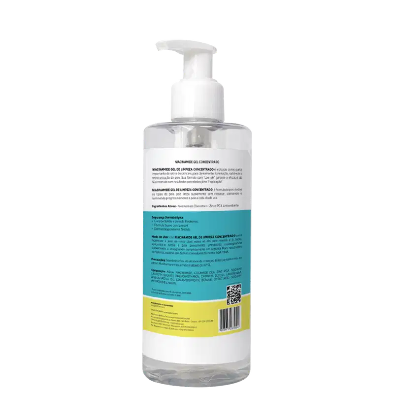 Ada Tina Niacinamide Gel Concentrado - Gel de Limpeza Facial 250ml