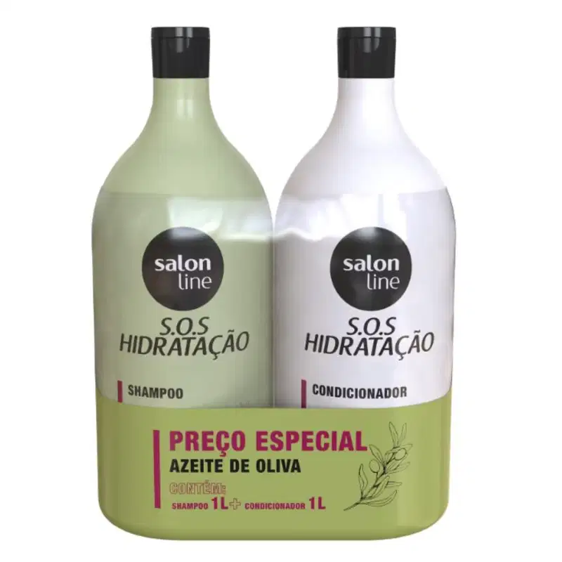 Kit Salon Line S.o.s Hidratação Azeite de Oliva C/3