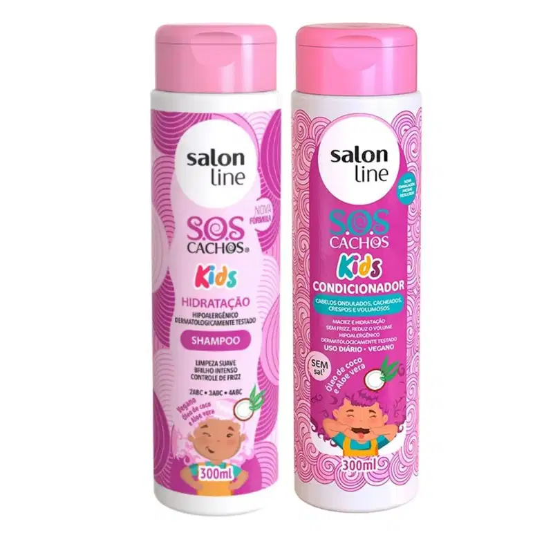 Kit Salon Line Sos Cachos Kids Hidratação C/5
