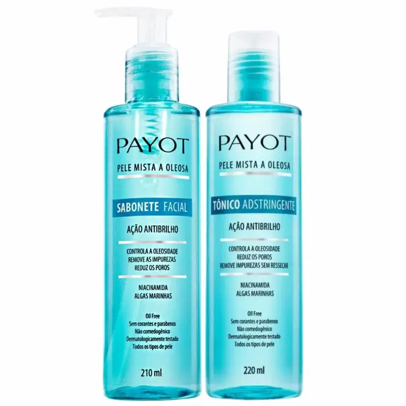 Sabonete Facial + Tônico Adstringente Payot Pele Mista A Oleosa