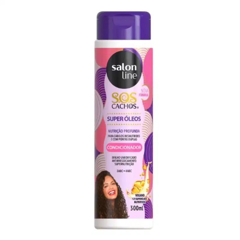 Shampoo + Condicionador Salon Line Sos Cachos Super Óleos 300ml
