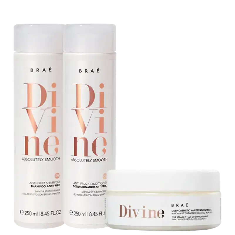 Kit Braé Divine Shampoo Condicionador e Mascara