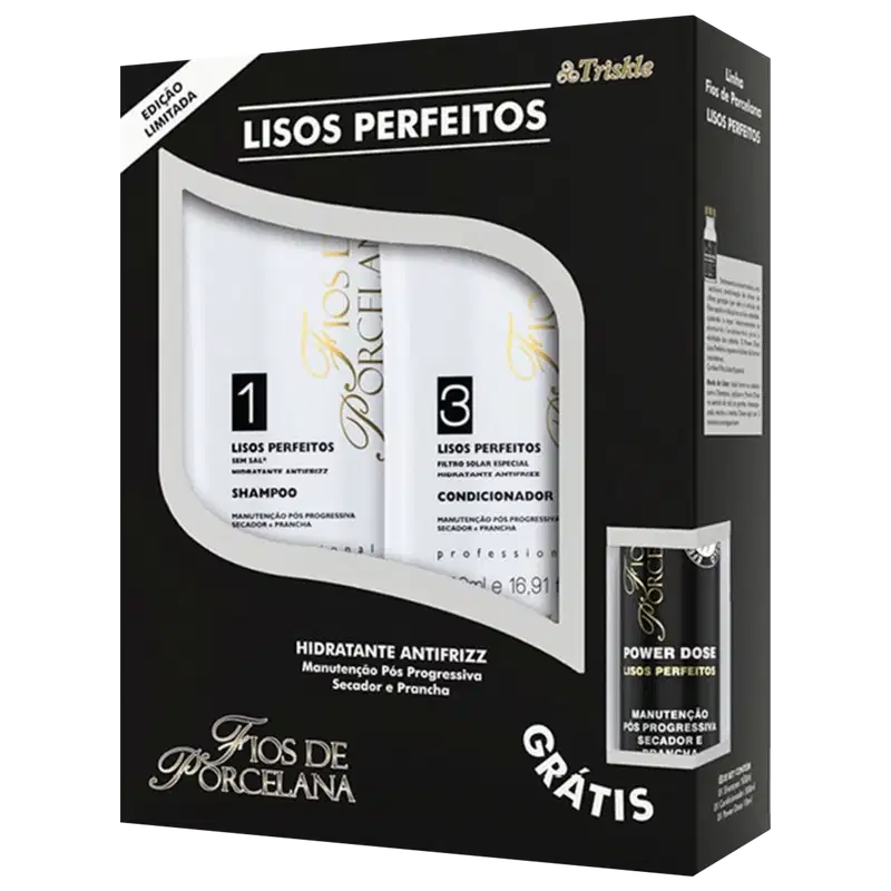 Kit Triskle Fios de Porcelana Lisos Perfeitos (3 Produtos)