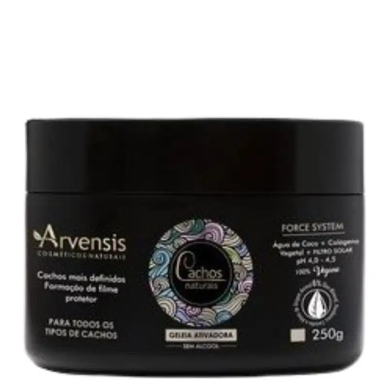 Arvensis Cosméticos Naturais Cachos Naturais - Gelatina Ativadora Fixação Leve 250g
