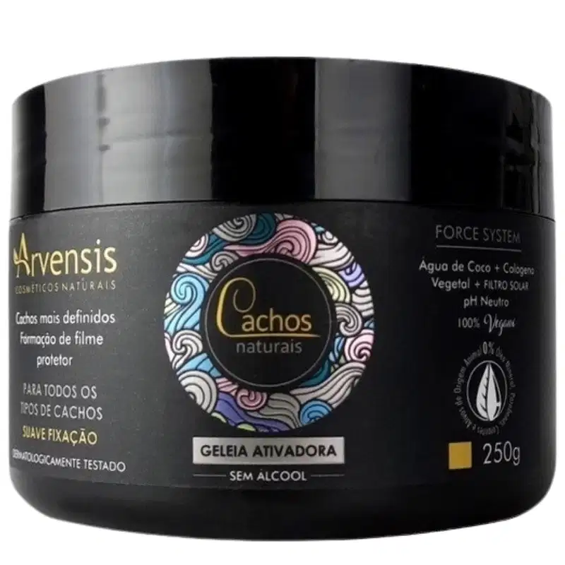 Arvensis Cosméticos Naturais Cachos Naturais - Gelatina Ativadora Fixação Leve 250g