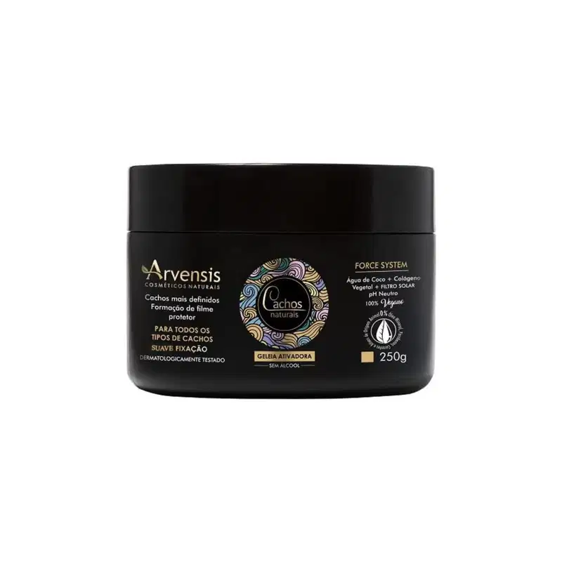 Arvensis Cosméticos Naturais Cachos Naturais - Gelatina Ativadora Fixação Leve 250g