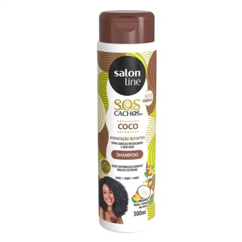 Kit Salon Line Sos Cachos Coco Hidratação Nutritiva C/4