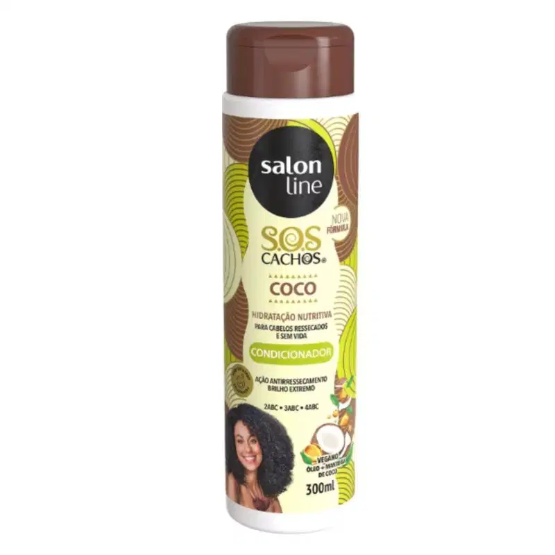 Kit Salon Line Sos Cachos Coco Hidratação Nutritiva C/4