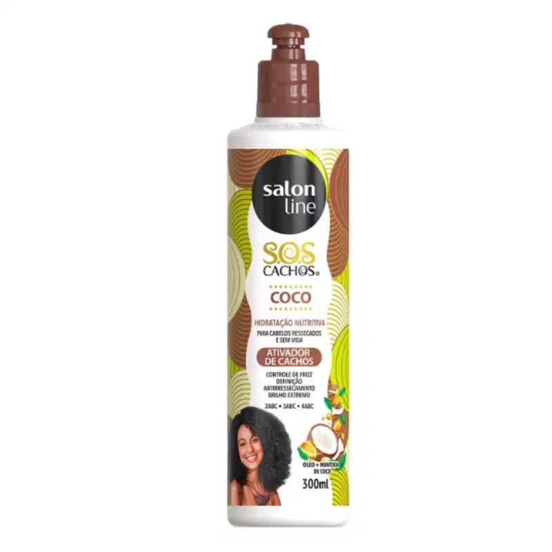 Kit Salon Line Sos Cachos Coco Hidratação Nutritiva C/4