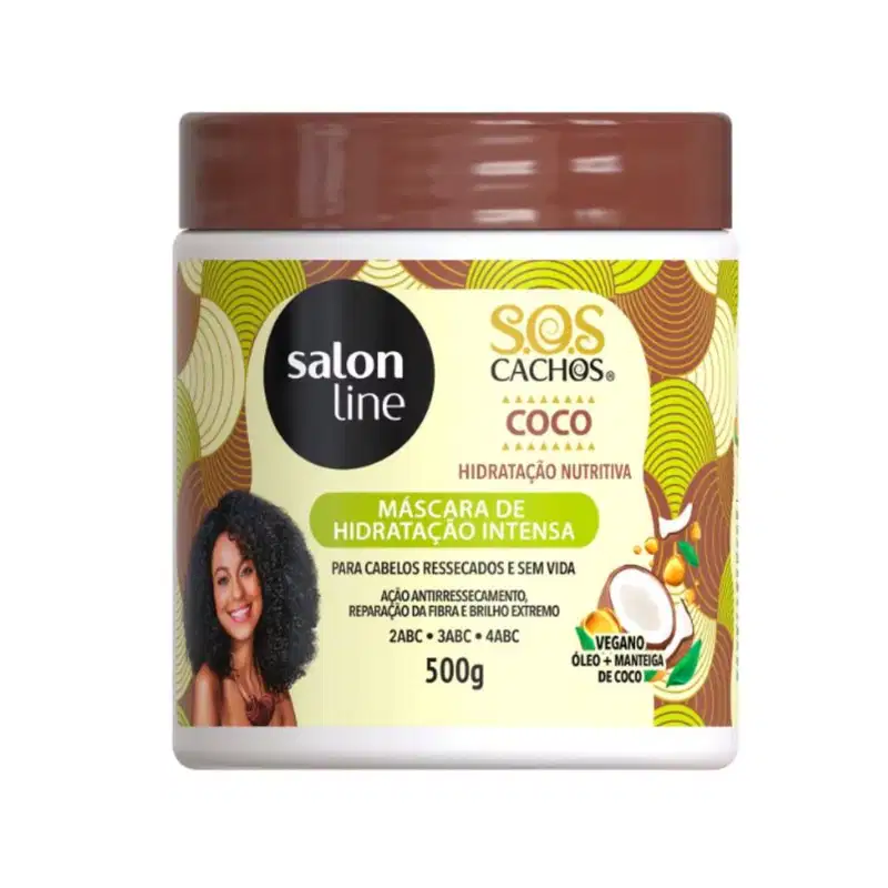 Kit Salon Line Sos Cachos Coco Hidratação Nutritiva C/4