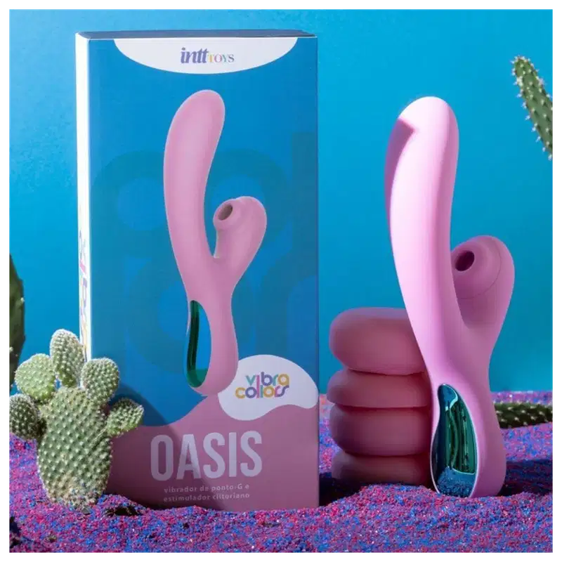 Intt Vibra Collors Oasis - Vibrador e Estimulador Clitoriano