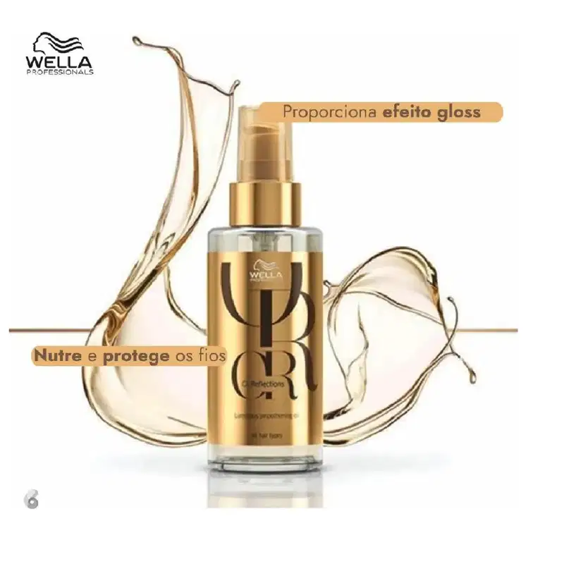 Kit Wella Professionals Oil Reflections Luminous Triplo Tratamento Salon (4 Produtos)