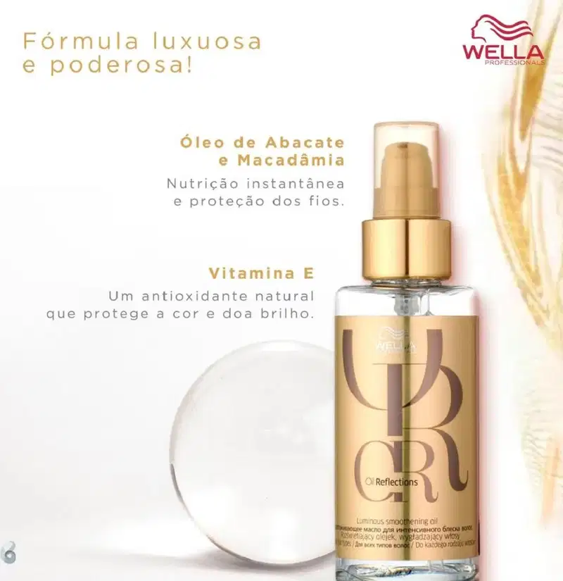 Kit Wella Professionals Oil Reflections Luminous Triplo Tratamento Salon (4 Produtos)