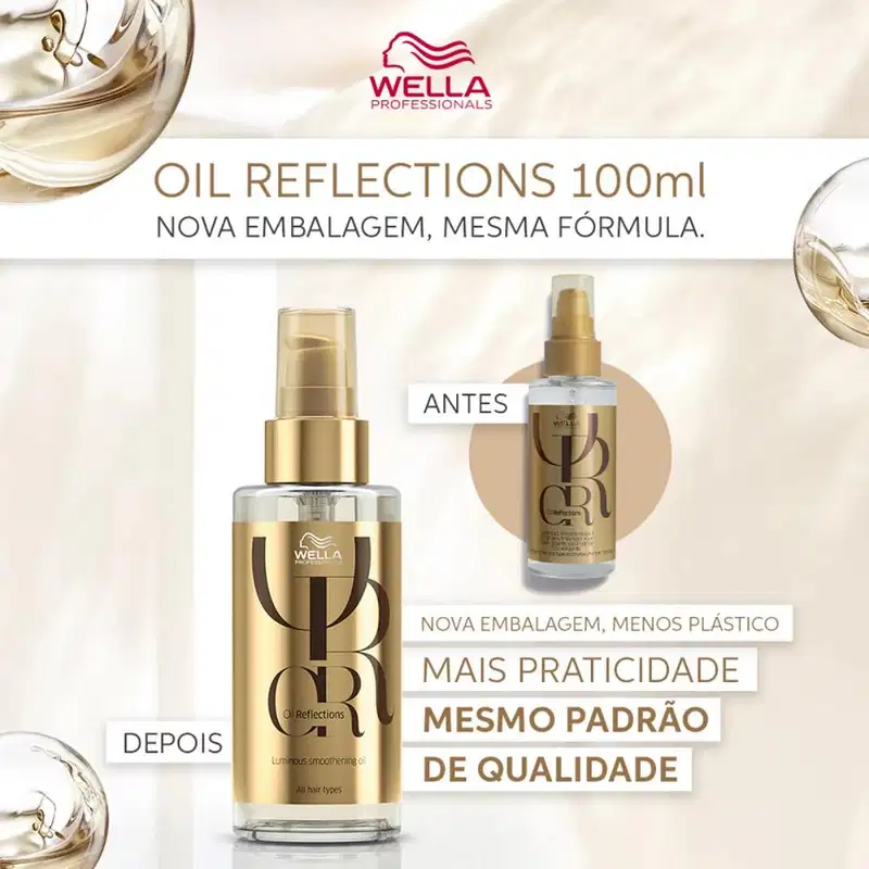 Kit Wella Professionals Oil Reflections Luminous Triplo Tratamento Salon (4 Produtos)