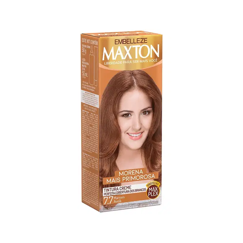 Maxton Marrom Avelã 7.7 - Tintura Creme 158g