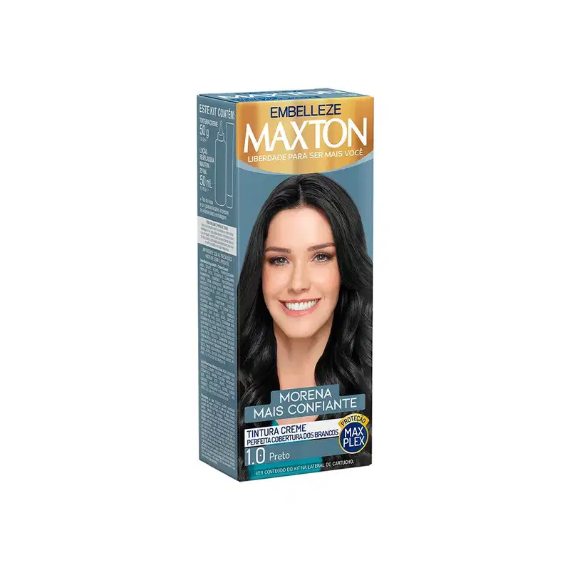 Maxton Preto 1.0 - Tintura Creme 158g