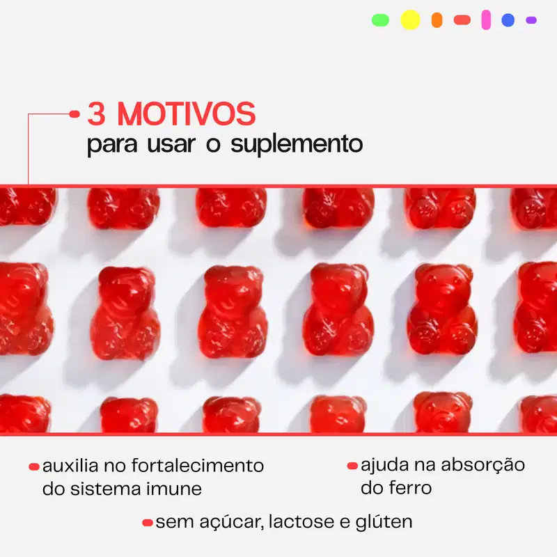 Vitamine-se Gummy Imunidade Kids - Suplemento Alimentar (30 Unidades)