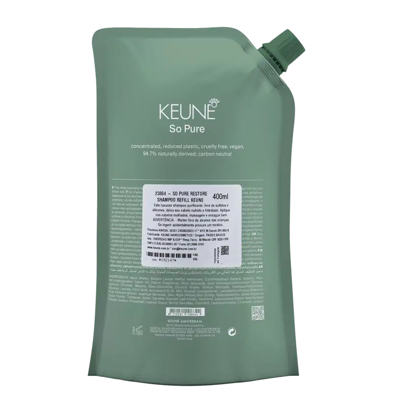 Keune So Pure Restore Refil - Shampoo 400ml