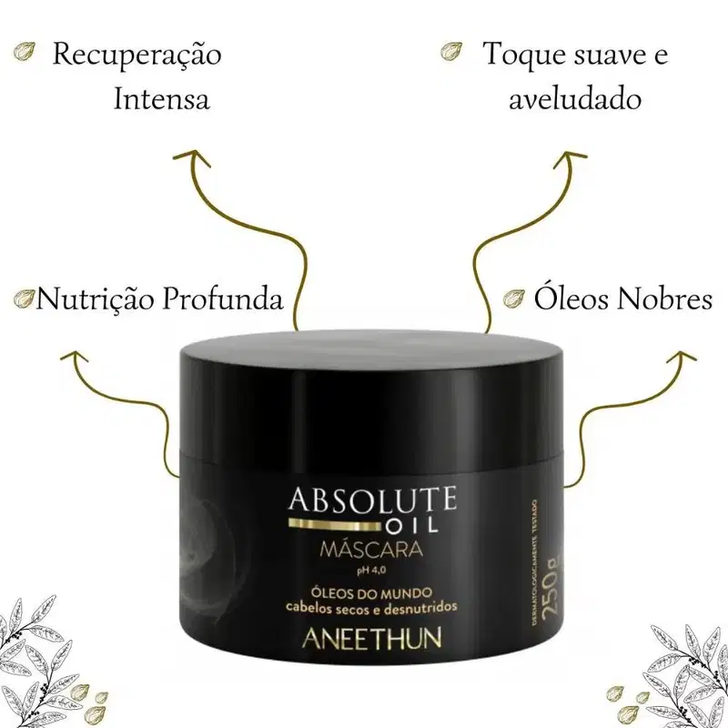 Kit Aneethun Absolute Oil - Máscara 250g + Óleo 55ml