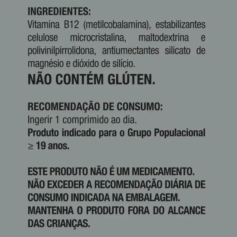 VITAMINA B12 30CPR BIONATUS