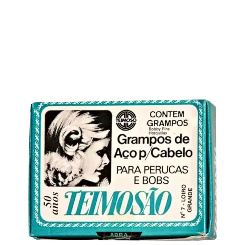 Teimoso Nº7 Loiro - Grampos De Cabelo (50 Unidades)