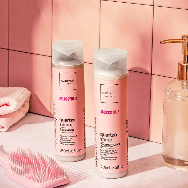 Kit Cadiveu Professional Essentials Quartzo Shine Shampoo e Açaí Oil (2 produtos)
