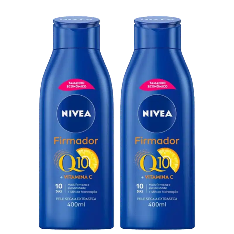 Kit 2 Creme Firmador Corpo Nivea Q10 Com Vitamina C 400 Ml