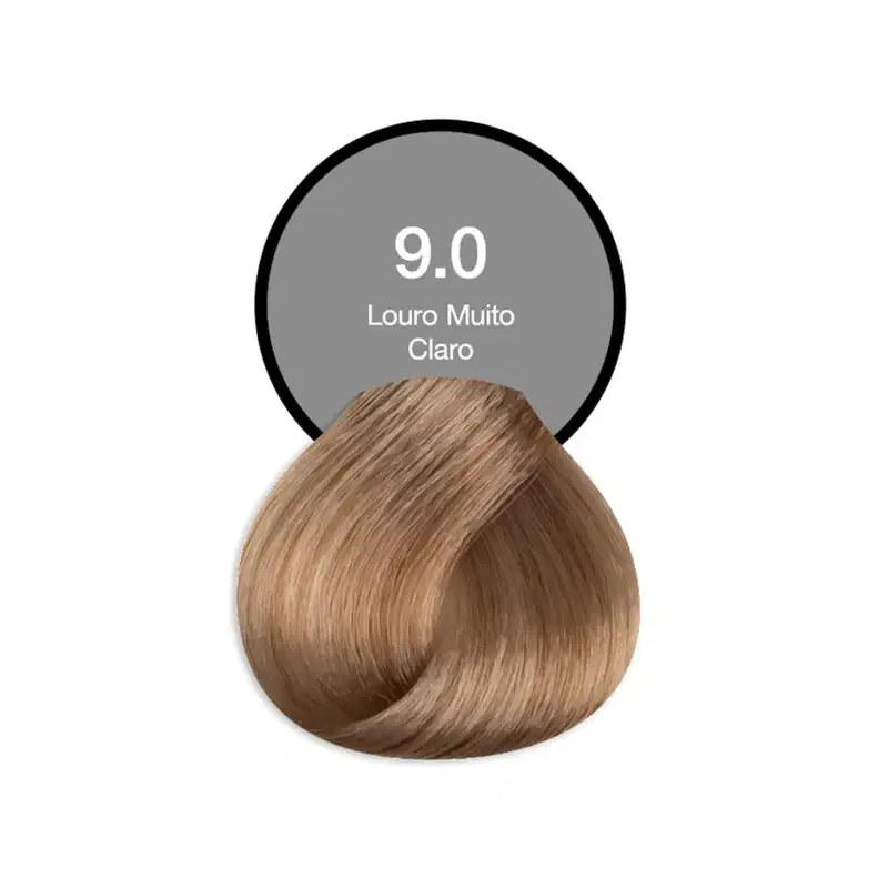 Kit Acquaflora Coloração 9.0 Louro Muito Claro + Água Oxigenada 20 Volumes (2 Produtos)