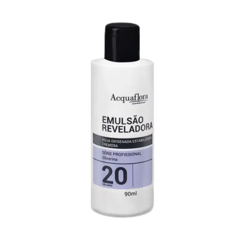Kit Acquaflora Coloração 6.4 Louro Escuro Acobreado + Água Oxigenada 20 Volumes (2 Produtos)