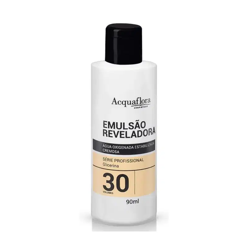 Kit Acquaflora Coloração 6.4 Louro Escuro Acobreado + Água Oxigenada 30 Volumes (2 Produtos)