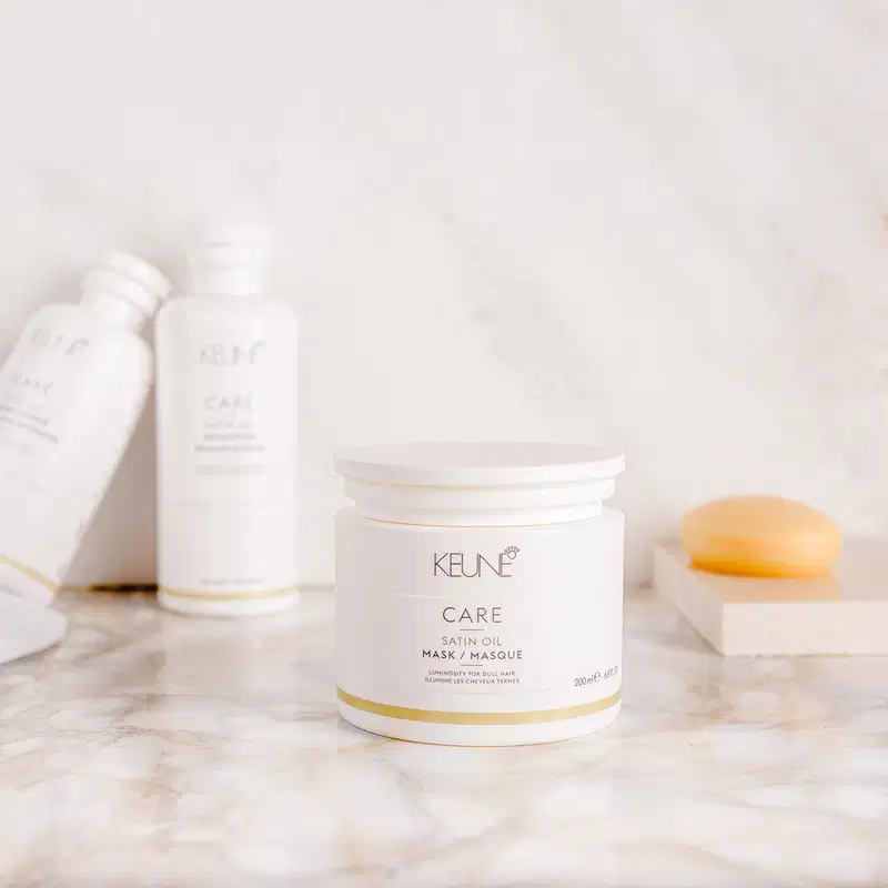 Kit Keune Care Satin Oil + Vital Nutrition, 3 produtos.