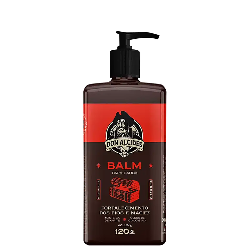 3X BALM HIDRATANTE PARA BARBA 120G BARBA NEGRA DON ALCIDES