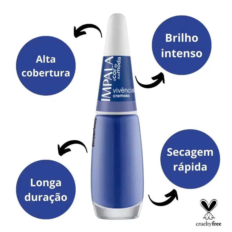Esmalte Cremoso Impala A Cor da Sua Moda Vivência 7,5ml
