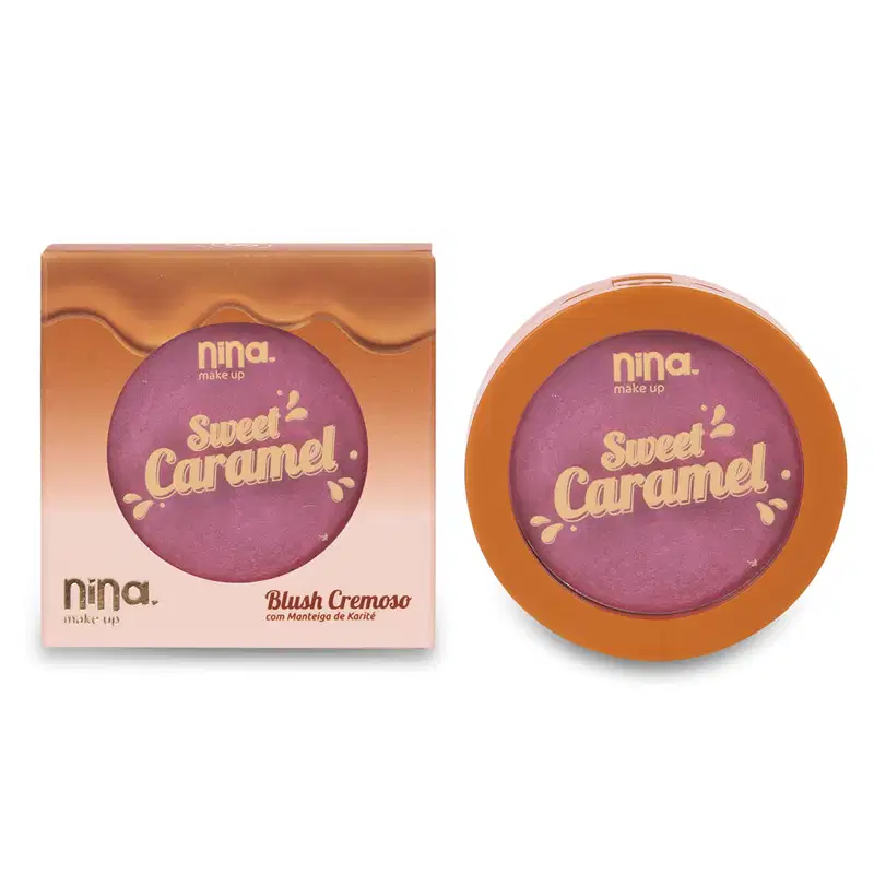 Blush Cremoso Nina Makeup Sweet Caramel Grape, 5g.