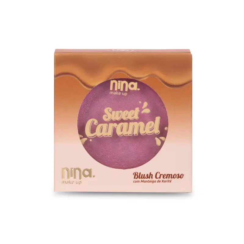 Blush Cremoso Nina Makeup Sweet Caramel Grape, 5g.