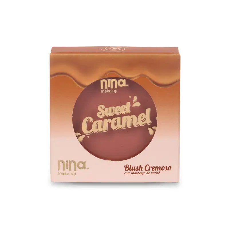 Blush Cremoso Nina Makeup Sweet Caramel, 5g.