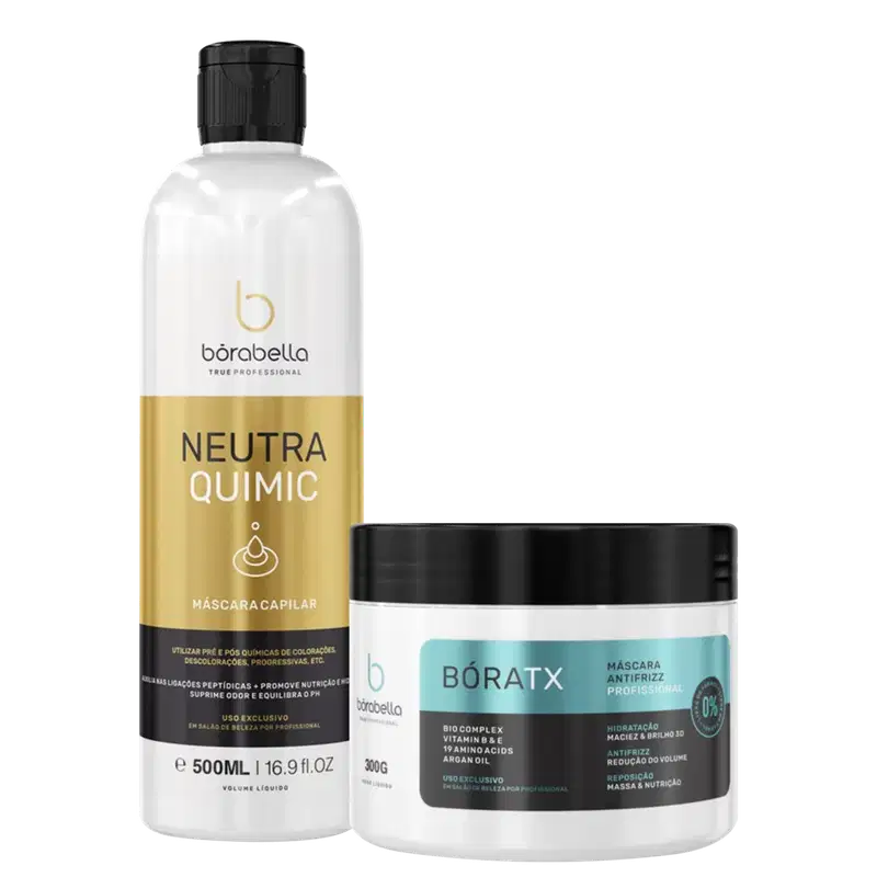 Borabella NeutraQuimic 500ml + Máscara Bóratx 300g