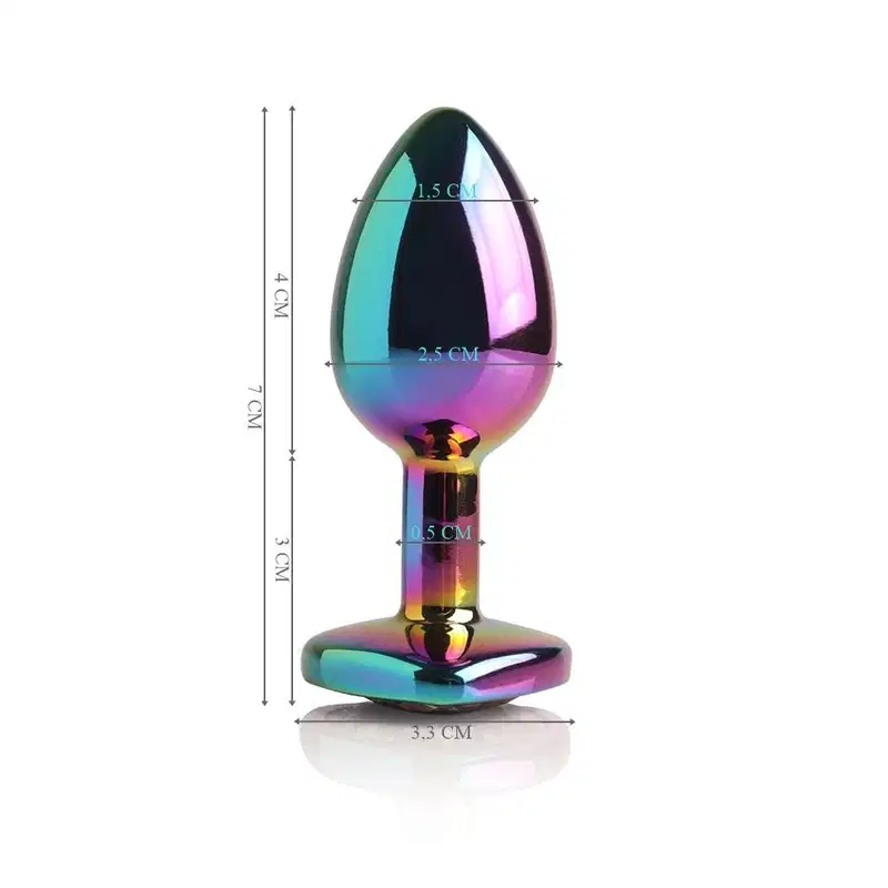 Plug Anal Metal Go Play Luc Furta-Cor - 7 cm x 2,5 cm