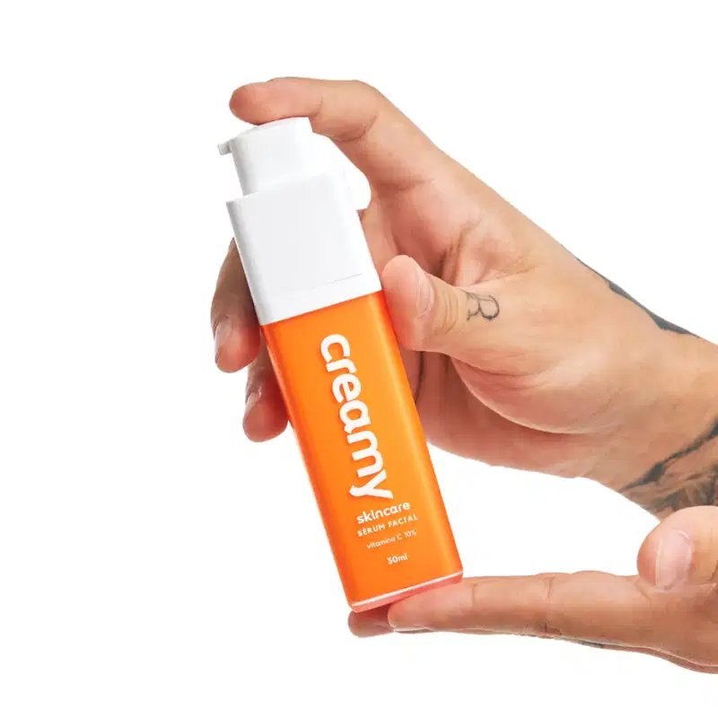 Kit Creamy Vitamina C e Escova de Limpeza Facial 2 em 1 (2 produtos)