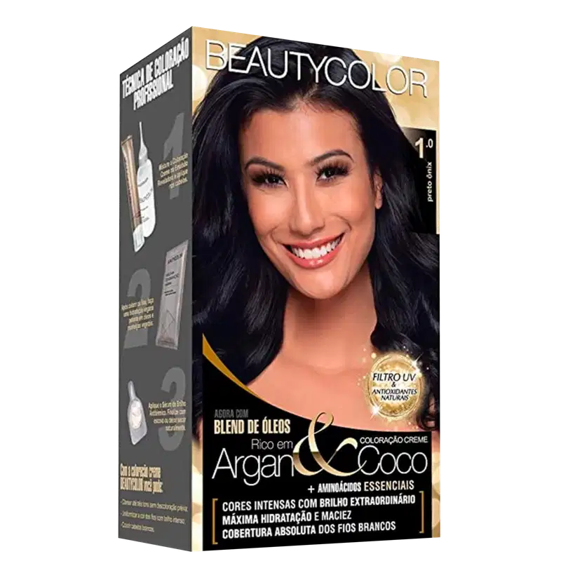 BeautyColor 1.0 Preto Onix - Coloração Permanente