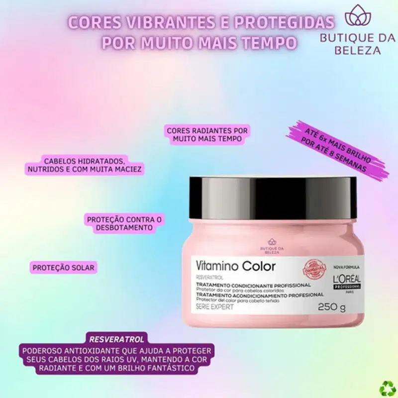 Kit L'Oréal Professionnel Cronograma Capilar Color Power (3 Produtos)