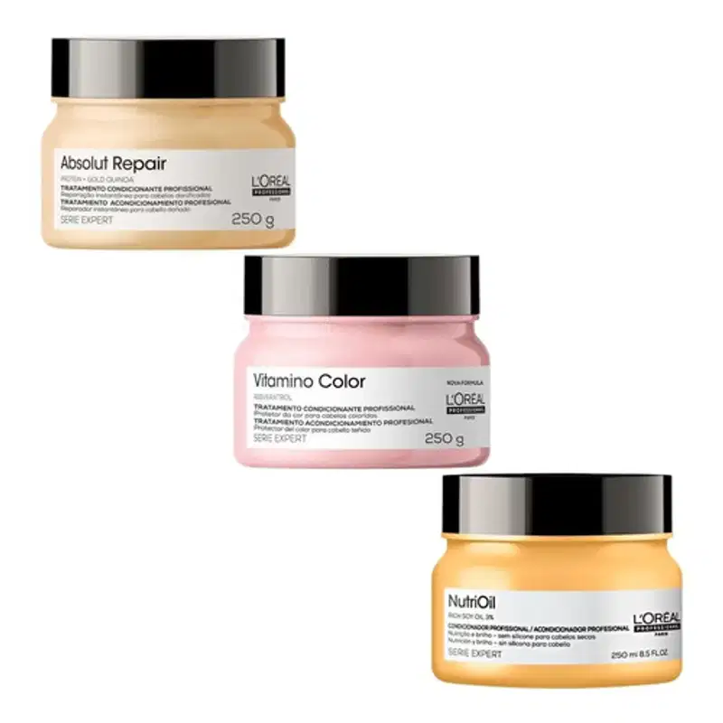 Kit L'Oréal Professionnel Cronograma Capilar Color Power (3 Produtos)