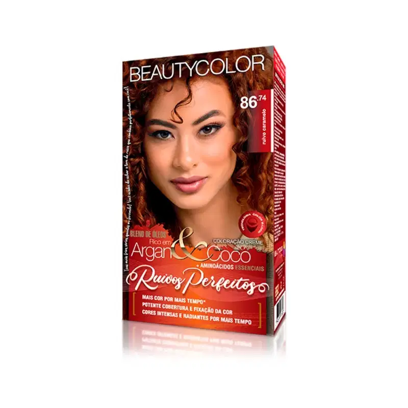 BeautyColor Ruivos Perfeitos 86.74 Ruivo Caramelo - Coloração Permanente