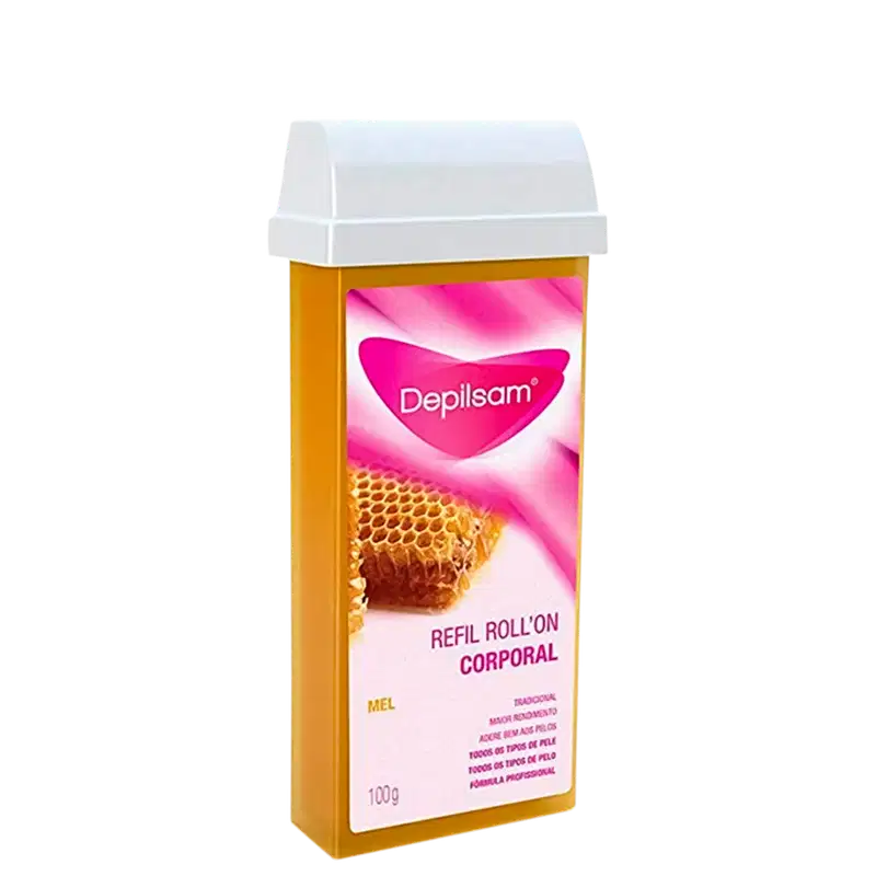 Depilsam Mel Refil - Cera Depilatória Roll-On 100g