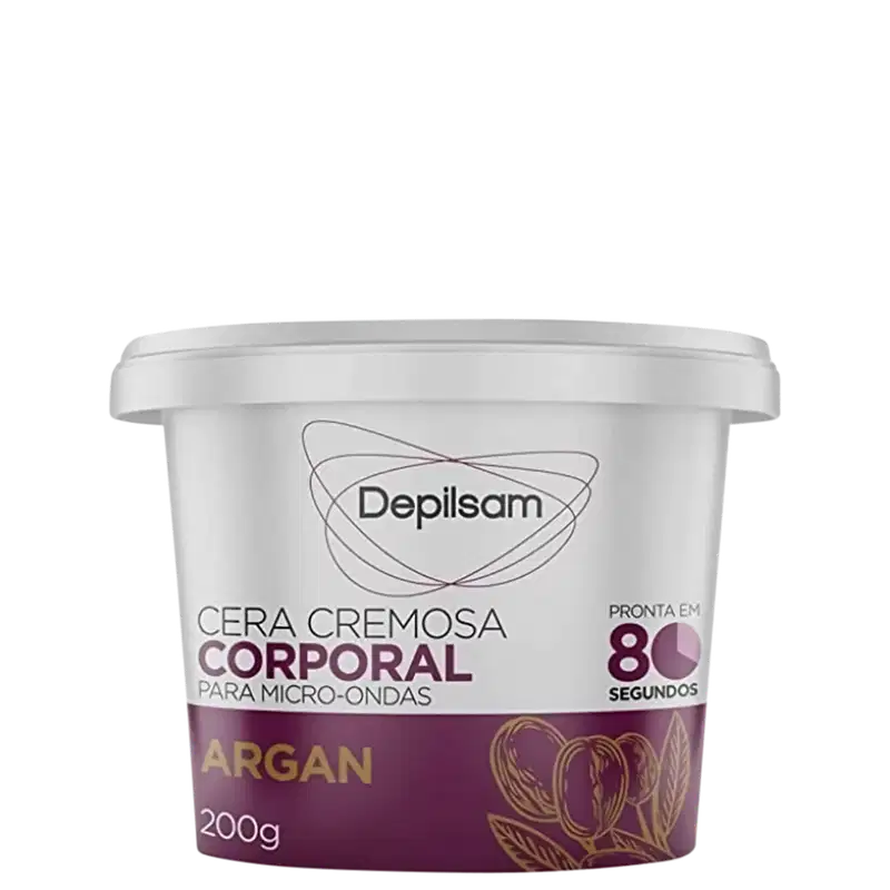 Depilsam Argan - Cera Depilatória para Micro-ondas 200g