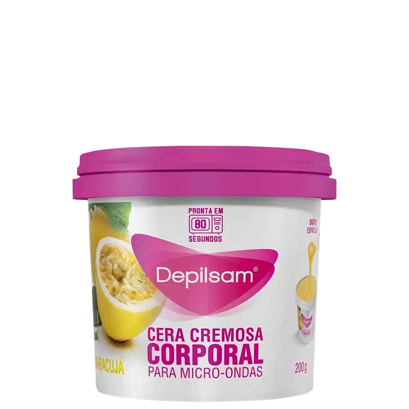Depilsam Maracujá - Cera Depilatória para Micro-Ondas 200g