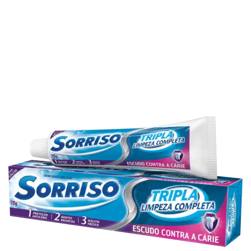 Sorriso Tripla Limpeza Completa - Creme Dental 70g
