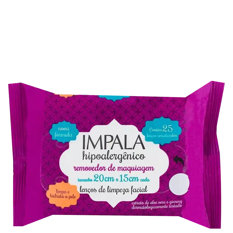 Impala - Lenço Demaquilante Facial (25 Unidades)