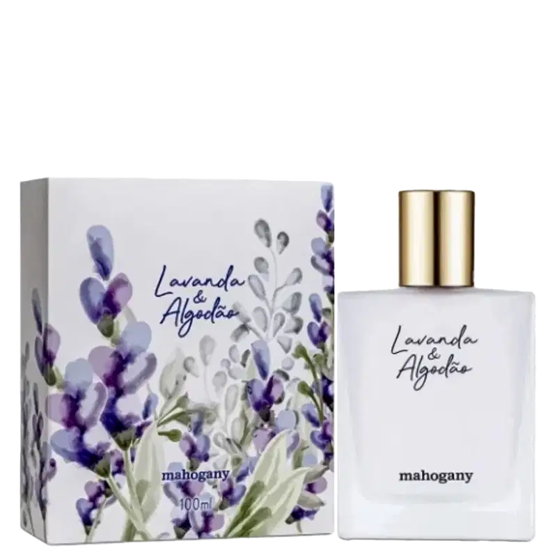 Mahogany Lavanda & Algodão - Fragrância Desodorante Corporal Feminina 100ml